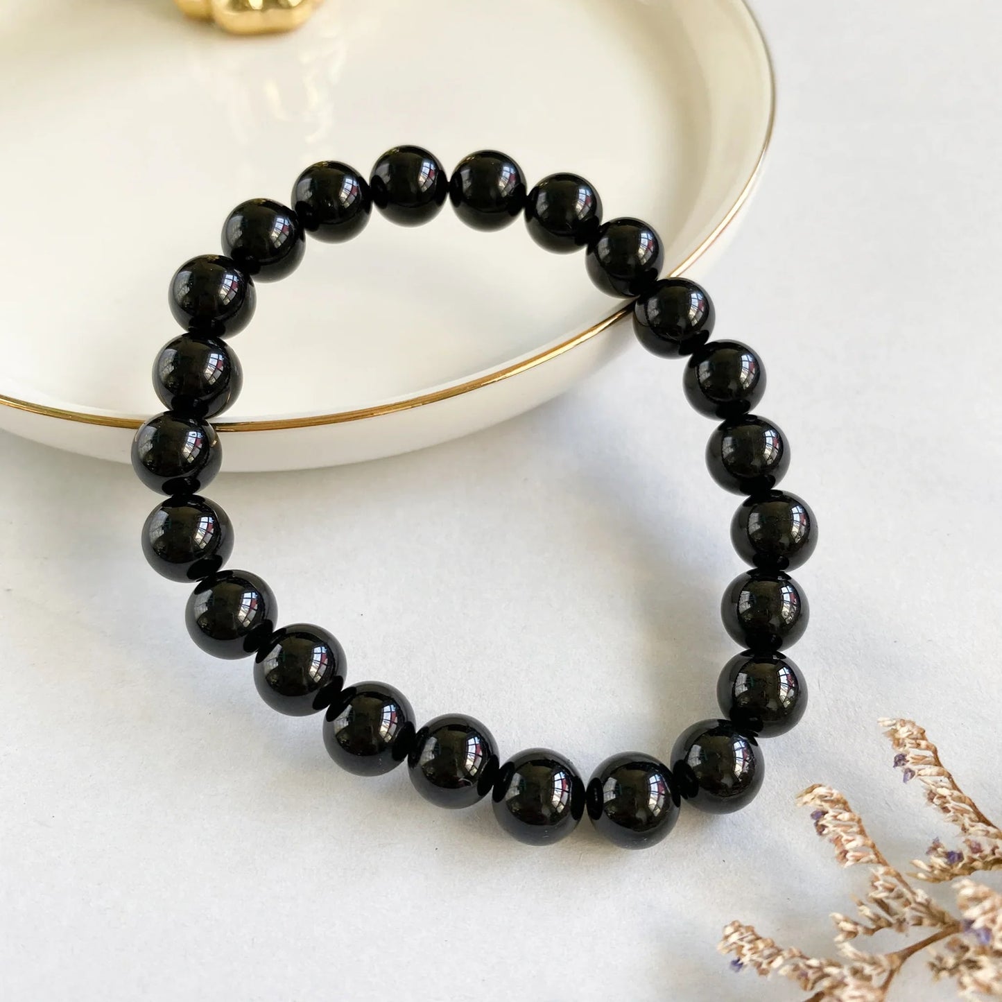 Black Tourmaline Bracelet - Protection & Grounding