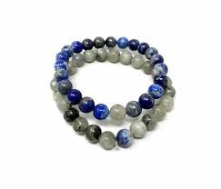 Green Aventurine & Lapis Lazuli Bracelet- Luck & Wisdom